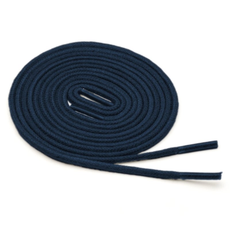 Benchmark Basics Navy Blue 36" Round Waxed Cotton Shoelaces | 2mm (5/64â€) Width (36 Inches, Navy Blue) - Image 3